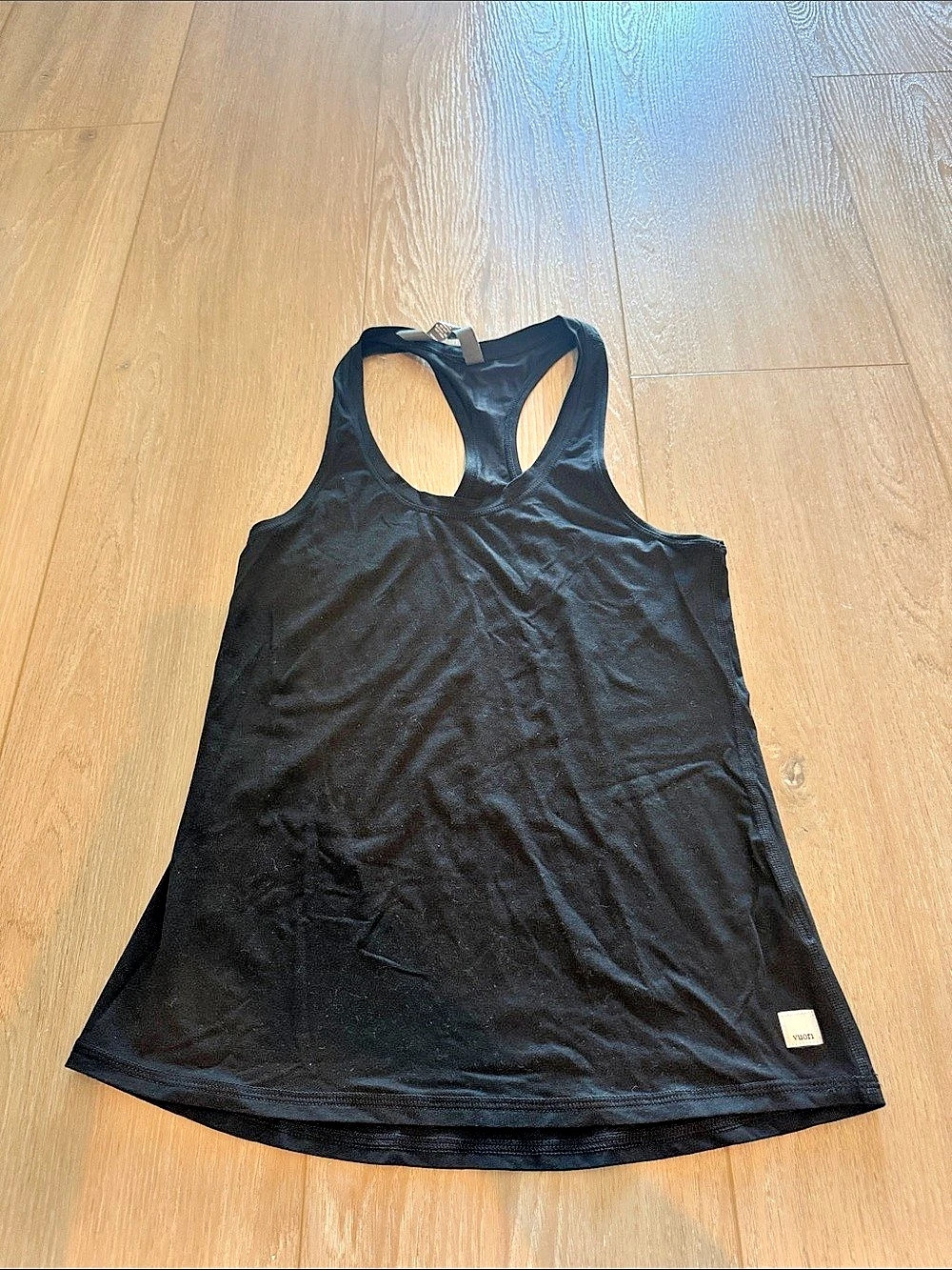 Vuori AllTheForm Logo Tank Black Racerback Tank Top